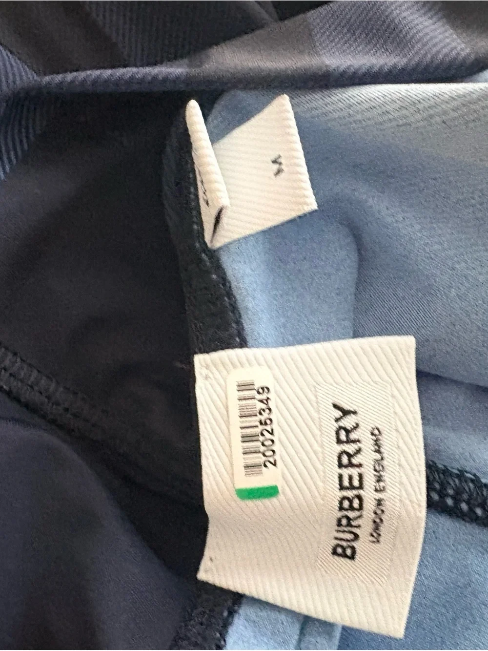 Authentic Burberry Blue Check Activewear Set | Top XL Leggings M
